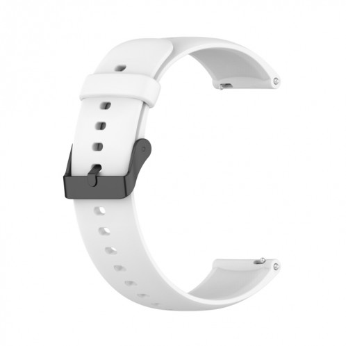 Pour Realme Watch 3 Bracelet de montre en silicone souple de couleur unie (blanc) SH601B1273-06