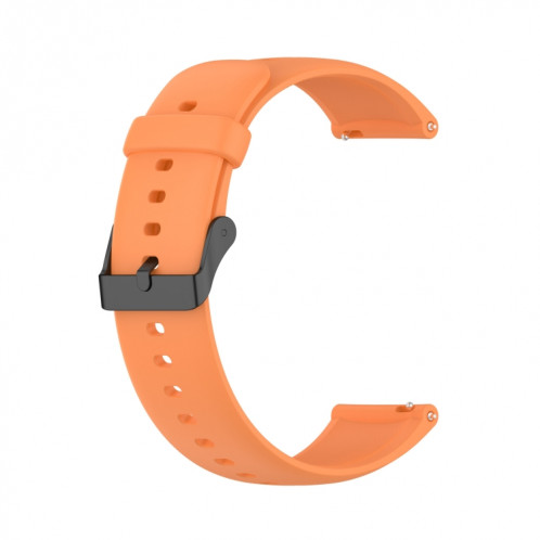 Pour Realme Watch 3 Bracelet de montre en silicone souple de couleur unie (Orange) SH601E620-07