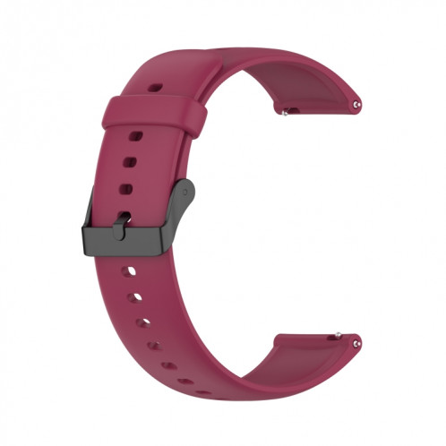 Pour Realme Watch 3 Bracelet de montre en silicone souple de couleur unie (vin rouge) SH601F230-07