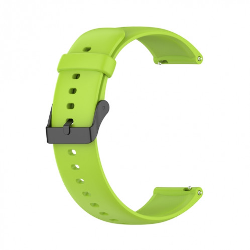 Pour Realme Watch 3 Bracelet de montre en silicone souple de couleur unie (vert citron) SH601I304-07