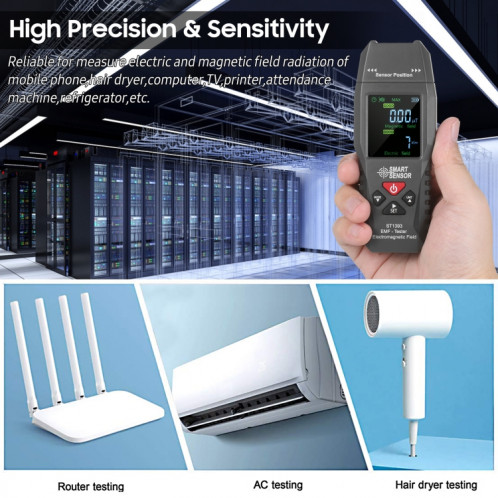 Détecteur de rayonnement électromagnétique portable SmartSensor AS1392 (bleu) SH201B761-08