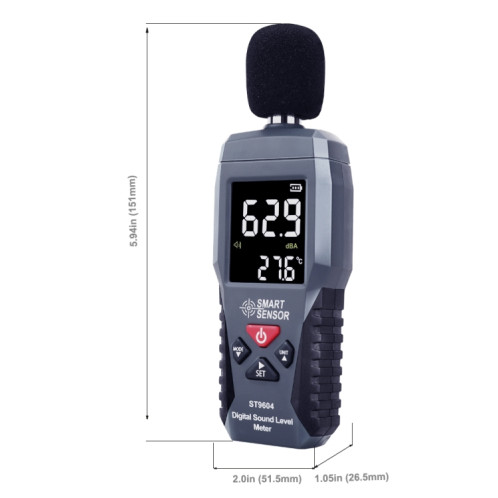 Testeur audio de détecteur de décibels SmartSensor dB, modèle : ST9604 SH60011361-05