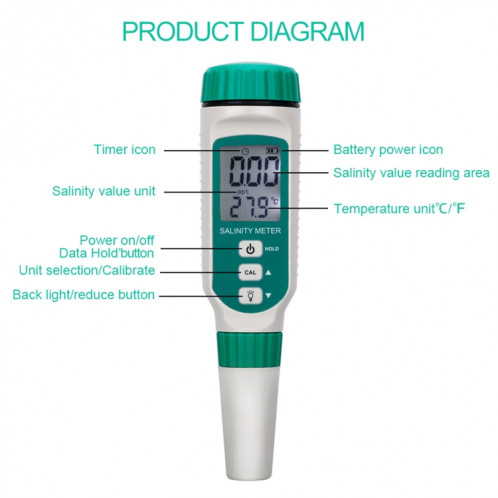 SmartSensor AR8012 Salinomètre numérique portable SH66741589-08