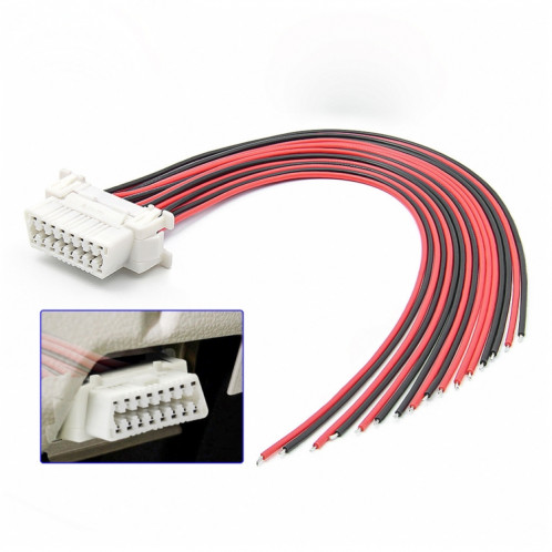 30 cm 16 broches câble d'extension de borne fixe prise femelle pour Honda SH0801356-04