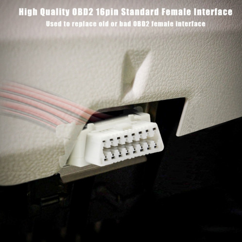 30 cm 16 broches câble d'extension de borne fixe prise femelle pour Honda SH0801356-04
