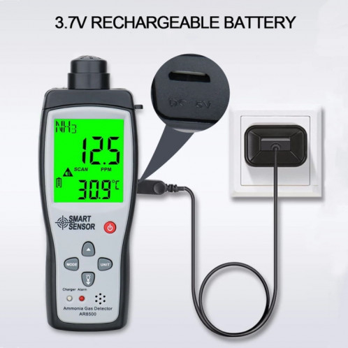SmartSensor AR8500 Détecteur portable de gaz ammoniac NH3 SH6715811-07