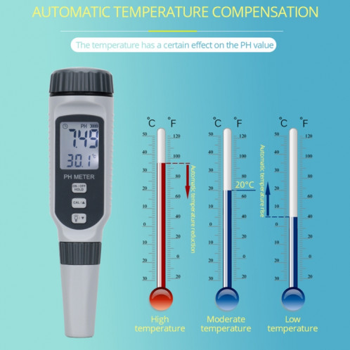 Stylo testeur de qualité de l'eau SmartSensor PH818 PH SH67161631-07