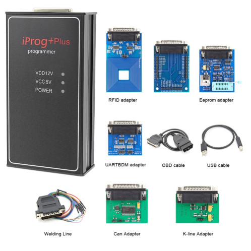 IPROG + Plus 777 programmeur de voiture prend en charge IMMO + Correction du kilométrage + outil de réinitialisation des airbags SH68291460-04