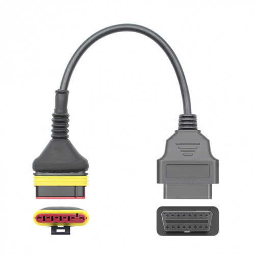 Câble adaptateur moto OBD 6 broches à 16 broches pour Benelli SH68361318-03