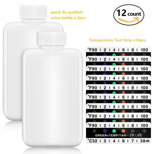 H01233 Lot de 12 bouteilles de détection d'urine portables SH6851167-06