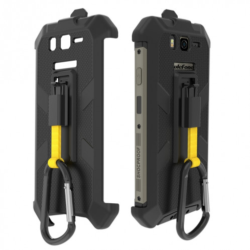 Pour Ulefone Armor 20WT Étui de téléphone à clip arrière Ulefone avec mousqueton (noir) SU403B500-07