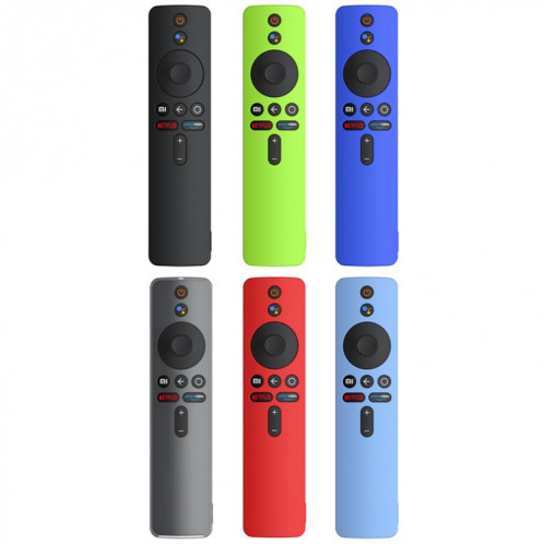 Pour Xiaomi MiBox S Housse de protection en silicone de couleur unie (noir) SH901B386-03