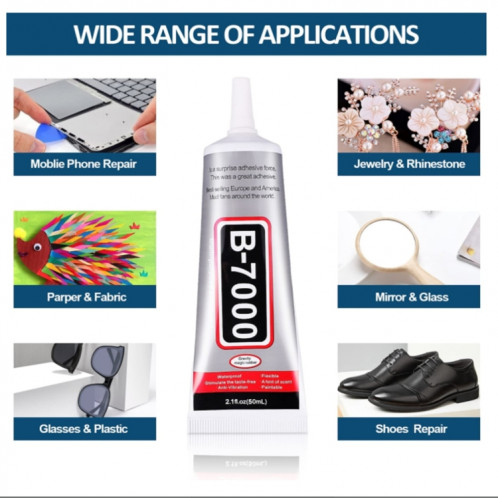 50mL B-7000 Colle adhésive de réparation de bricolage multifonction SH49011420-05