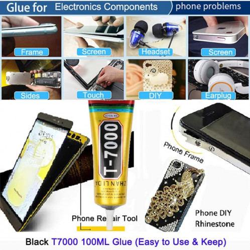 50mL T7000 LCD Screen Black Glue Multifonction Universel DIY Adhésif Colle SH5501862-06