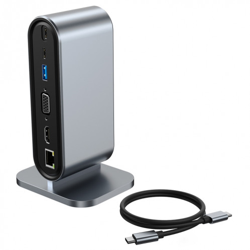 Adaptateur HUB multi-interface vertical USB-C / Type-C 12 en 1 SH75521209-05