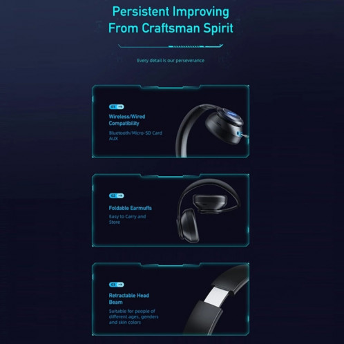 Casque stéréo sans fil awei A200BL SA7574711-05