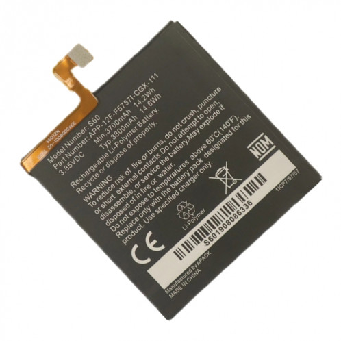 Pour le remplacement de la batterie Caterpillar Cat S60 SH87211904-03