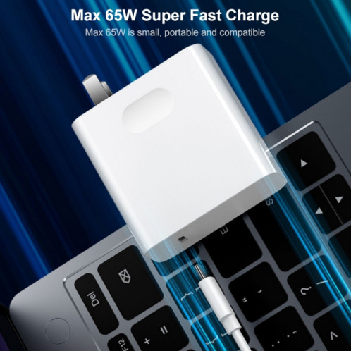 Pour adaptateur secteur pour ordinateurs portables Huawei, style : chargeur 65 W. SH42011430-04