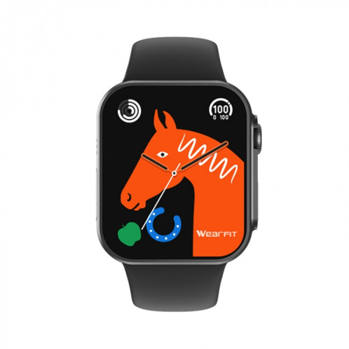 Montre intelligente à écran TFT HW8 Ultra 2,02 pouces, étanche IP67, surveillance de la fréquence cardiaque et de l'oxygène sanguin/modes sportifs multiples (noir) SH601A63-011