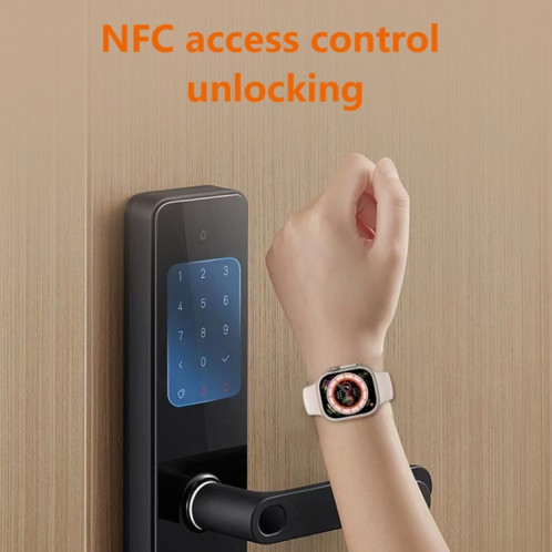 WS8 Pro Montre intelligente à écran tactile IPS de 2,0 pouces, étanche IP67, prise en charge de la fréquence cardiaque et de la surveillance de l'oxygène sanguin/modes sportifs (or + orange) SH201B349-010