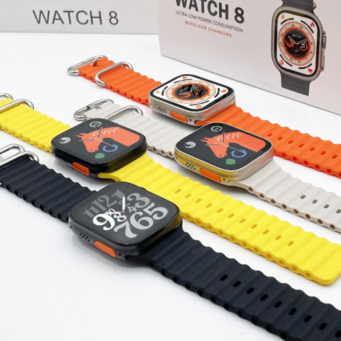 KD99 Ultra Montre intelligente à écran IPS de 1,99 pouces, prend en charge la surveillance de la fréquence cardiaque et de l'oxygène sanguin / Modes sportifs (noir) SH801A1136-08