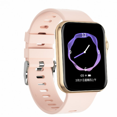 D07 Montre intelligente à écran carré de 1,7 pouces avec encodeur NFC de paiement (or) SH101B692-010