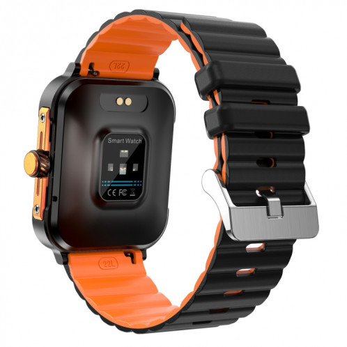 D09 La montre intelligente à écran carré TFT de 1,9 pouces prend en charge la surveillance de la pression artérielle (noir) SH101A523-012
