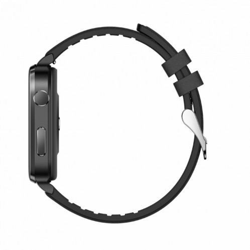 F100 1,7 pouces HD écran carré bracelet en cuir montre intelligente prend en charge la surveillance de la température corporelle/surveillance de l'oxygène sanguin (noir) SH201A820-012