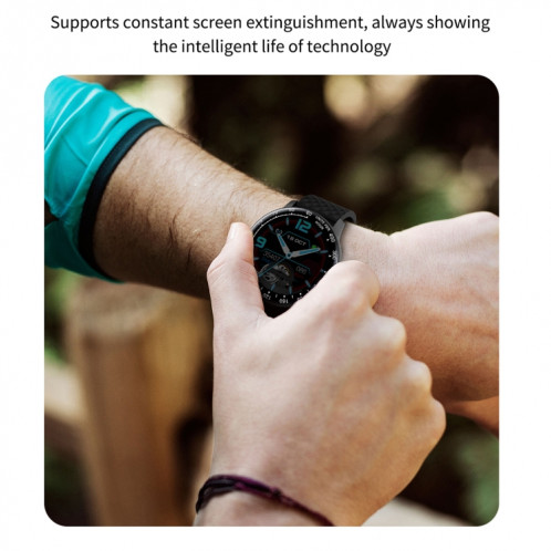 Ochstin 5H30 1,28 pouces HD écran rond bracelet en silicone montre de sport intelligente (bleu lac) SO501B574-09