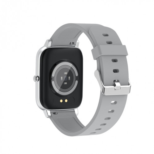 Ochstin 5H80 1,69 pouces Écran carré Bracelet en silicone Fréquence cardiaque Surveillance de l'oxygène sanguin Bluetooth Montre intelligente (Gris) SO901D1169-011