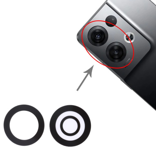 Pour OPPO Reno8 Pro Chine/Reno8 Pro 5G/Reno8 Pro + 10 PCS Objectif de caméra arrière SH31011724-04