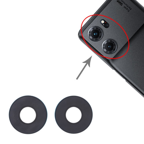 Pour OPPO K10 5G Chine 10 PCS Objectif de caméra arrière SH31031361-04
