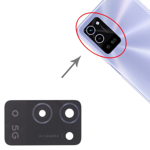 Pour objectif de caméra arrière OPPO A56 5G 10 pièces SH3110295-04