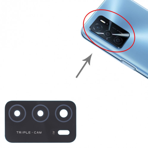 Pour OPPO A16/A16s/A54s Objectif de caméra arrière 10 pièces SH31111021-04