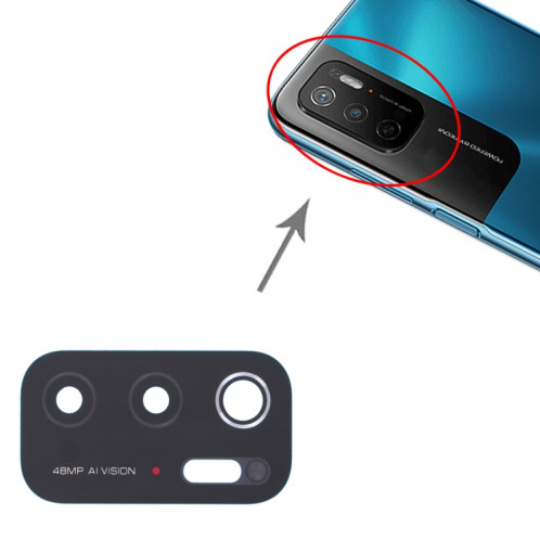 Pour Xiaomi Redmi Note 11SE Objectif de caméra arrière 10 pièces SH31181680-04