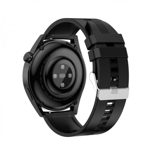 Ochstin 5HK3 Plus Montre intelligente Bluetooth à écran rond de 1,36 pouces, bracelet : silicone (noir) SO301A595-011