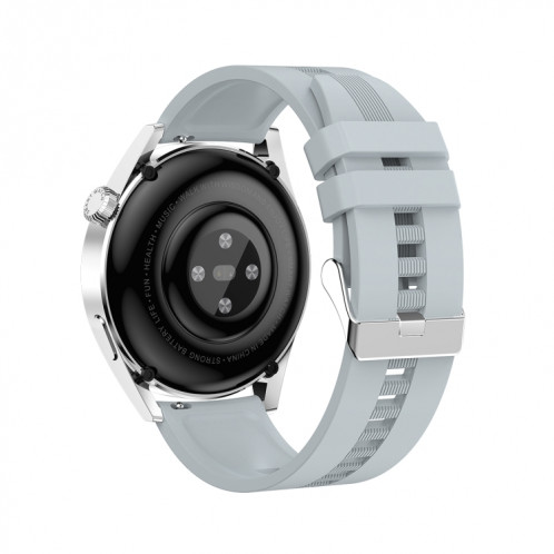 Ochstin 5HK3 Plus Montre intelligente Bluetooth à écran rond de 1,36 pouces, bracelet : silicone (argent) SO301B303-011