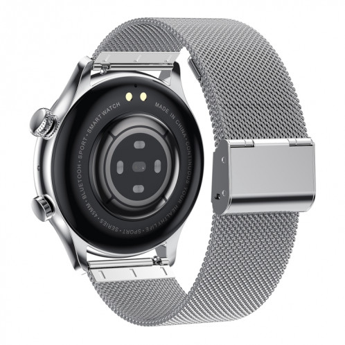 Ochstin 5HK8 Pro 1,36 pouces Écran rond Surveillance de la pression artérielle en oxygène sanguin Bluetooth Montre intelligente, Bracelet: Acier (Argent) SO603B72-011