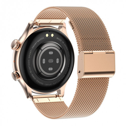 Ochstin 5HK8 Pro 1,36 pouces Écran rond Surveillance de la pression artérielle en oxygène sanguin Bluetooth Montre intelligente, Bracelet: Acier (Or) SO603C128-011