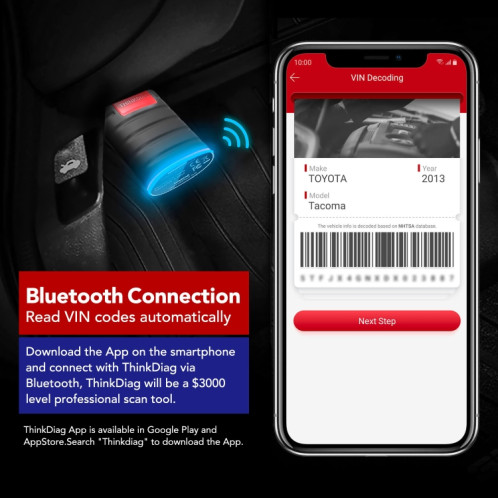 Instrument de diagnostic de panne de voiture ThinkDiag SP164-O OBD2 avec un logiciel gratuit et une DEMO SH86501686-08