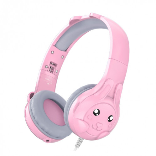 SoulBytes S31 Écouteurs supra-auriculaires filaires pour enfants avec microphone, longueur : 1,5 m (rose) SS001B1844-07