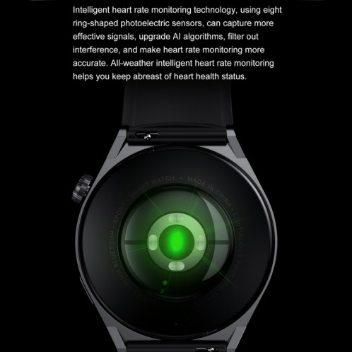 Ochstin 5HK46P Montre intelligente avec écran rond et bracelet en acier de 1,36 pouce avec fonction d'appel Bluetooth (Argent) SO101B1105-012