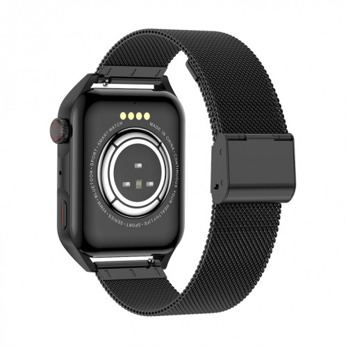 Ochstin 5HK28 1,78 pouces écran carré bracelet en acier montre intelligente prend en charge la fonction d'appel Bluetooth/surveillance de l'oxygène sanguin (noir) SO801B1427-011