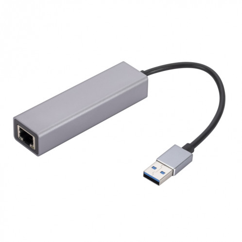 SL-030 Adaptateur convertisseur USB vers Gigabit Ethernet RJ45 et 3 x USB 3.0 HUB (Gris) SH601A1771-06