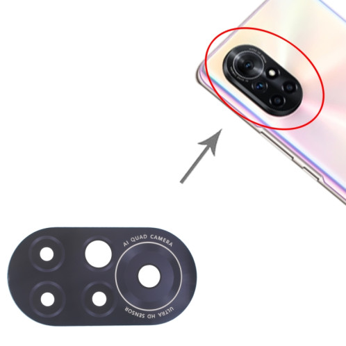 Pour Huawei Nova 8 Objectif de caméra arrière 10 pièces SH0302115-04