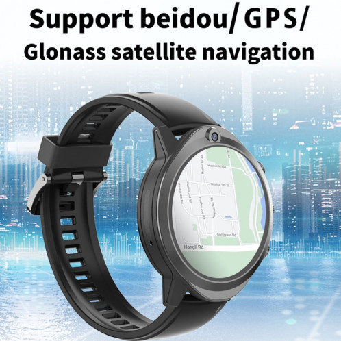 Rogbid Brave 2 Écran TFT 1,45 pouces Android 9.0 LTE 4G Montre intelligente, Prise en charge de la reconnaissance faciale (Noir) SR301A440-011