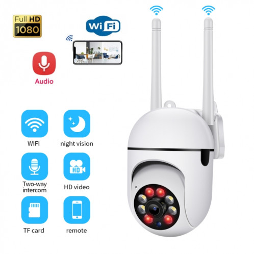 A7 1080P HD Caméra de surveillance intelligente WiFi sans fil Prise en charge de la vision nocturne / audio bidirectionnel sans mémoire SH05011964-011