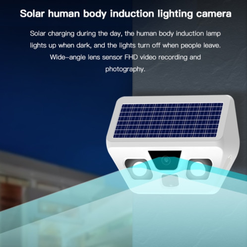 Lampe de jardin solaire HS2180 avec fonction de surveillance de vision nocturne SH9068179-09