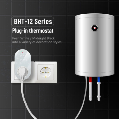 Thermostat LED enfichable BHT12-EW avec WiFi, (noir) SH602A771-07