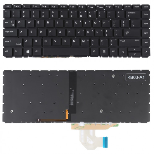 Pour HP Probook 440 G6 445 G6 440 G7 445 G7 Version américaine clavier avec rétro-éclairage SH2203940-05